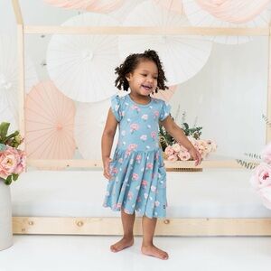 Kyte - Pocket Dress in Peony - 4T